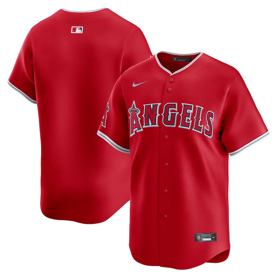 Men Los Angeles Angels Nike Red Alternate Limited MLB Jersey->los angeles angels->MLB Jersey